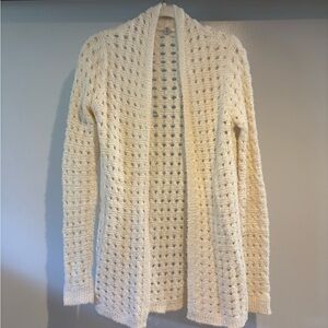 Margaret O’Leary Open-Knit Cream Sweater